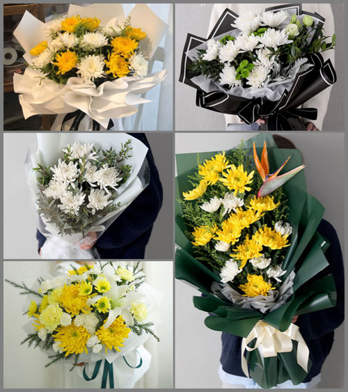 广东汕头市潮南区胪岗镇溪尾周村白事花束代送